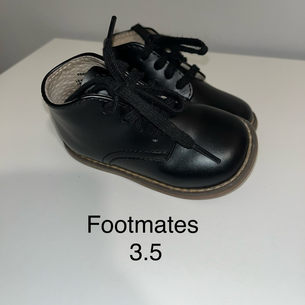 Footmates Black Kids Shoes